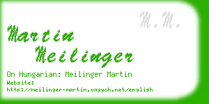 martin meilinger business card